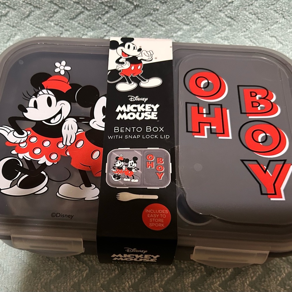 Disney Mickey Mouse Gray Bento Box